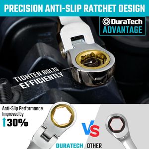 Professional Movable Head <b>Ratchet</b> <b>Spanner</b> Wrench Flexible Tool Automotive Repair Adjustable - Product Image 3