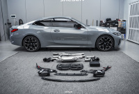 Kit de Escape de Aleación de Titanio con Tubo Intermedio y Bajante, Silenciador Valvetronic para Aumentar la Potencia, para Autos de Lujo BMW 330i M340i 430i M440i 530i 540i