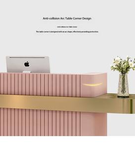 Mostrador <span class=keywords><strong>de</strong></span> Recepción Moderno Comercial, Mostrador <span class=keywords><strong>de</strong></span> Recepción Moderno para Empresas, Tiendas, Salones - Product Image 4