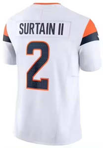 Derde Generatie Nieuw Model 10 Bo Nix 2 Patrick Sultan-II 14 Courtland Sutton 7 John Elway Gestikte Voetbalshirts - Product Image 6