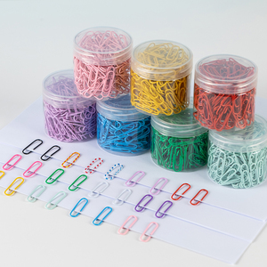 Clips <span class=keywords><strong>de</strong></span> papier en métal colorés <span class=keywords><strong>de</strong></span> 28 mm, boîte <span class=keywords><strong>de</strong></span> 200 pièces, anti-rouille, nickelés, papeterie <span class=keywords><strong>de</strong></span> bureau créative - Product Image 3