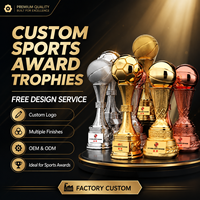 Trofeo Deportivo de Resina con Logotipo Personalizado OEM ODM, Premio de Baloncesto y Fútbol