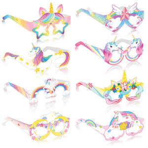 Lunettes drôles sur le thème de la <span class=keywords><strong>licorne</strong></span> pour accessoires photo d'<span class=keywords><strong>anniversaire</strong></span> et décorations de fête - Product Image 3
