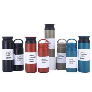 Tasses à café isothermes à double paroi personnalisables avec logo, en acier inoxydable, 350 ml et 500 ml, avec couvercle, maintien au chaud de 6 à 12 heures - Product Image 1