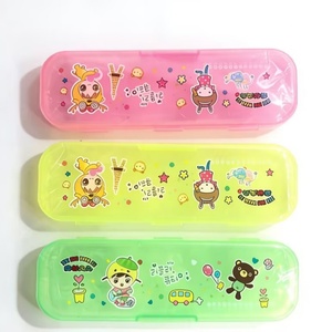 Étui à crayons personnalisé, nouveau modèle de dessin animé, pour les élèves du primaire, grande capacité, porte-crayons en plastique transparent, cadeau pour fille ou garçon - Product Image 3