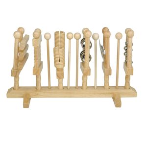 เครื่องดนตรีประเภทเคาะจังหวะไม้โอร์ฟบีช 6 ชิ้น ชุดมือถือ เป็นมิตรกับสิ่งแวดล้อม ไม่มีกลิ่น สำหรับการเรียนรู้ดนตรีและการสอน - Product Image 3