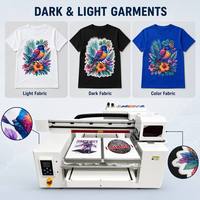 Imprimante DTG double station 8 couleurs CMYK RGBO A2 I3200 haute vitesse pour impression numérique de t-shirts