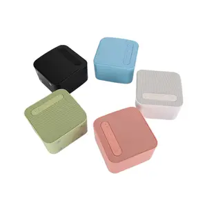 Mini haut-parleur sans fil portable 500MAH en métal clair rétro brillant