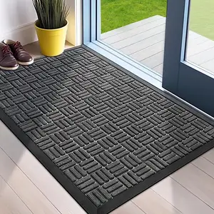 Alfombrilla de puerta superabsorbente impermeable Dirt Trapper para entrada exterior Patio porche