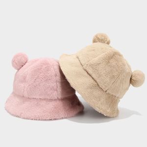 Gorro de Pescador de Terciopelo Suave con Estampado de Leopardo para Invierno, Gorro Cálido para Mujer, de Terciopelo Suave, Piel Sintética, Gorro Tipo Bucket - Product Image 2