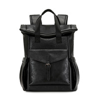 Sac à dos en PU style forêt, minimaliste, grande capacité, tendance, luxueux, unisexe, pour ordinateur portable, sac d'école pour étudiants