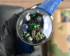 Reloj Mecánico Tourbillon Panda de Alta Calidad, 47 mm, Acero Inoxidable, Cristal de Zafiro, Correa de Cuero, Diseño de Lujo - Product Image 3