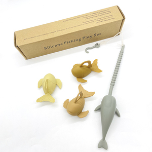 Nouveau jouet de baignoire en silicone avec jouets de natation flottants, <span class=keywords><strong>jeu</strong></span> de pêche pour tout-petits et bébés - Product Image 6