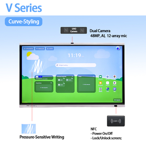 Pantallas Interactivas de 65 Pulgadas, Pizarra Inteligente 4K con Pantalla Táctil, Sistema Operativo Dual, OEM ODM, Panel Plano Interactivo para Educación en el Aula - Product Image 3