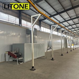 Mesin sistem lini produksi penyemprot cat lapisan bubuk dip otomatis penuh dengan oven - Product Image 2