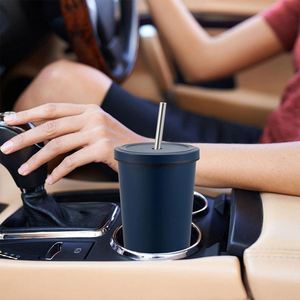 Custom Logo OEM 17oz Black PP <b>Cup</b> Reusable Water Cold Hot <b>Drink</b> Coffee Milkshake <b>Plastic</b> <b>Cups</b> with Lids and Straws - Product Image 2