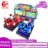 Machine de jeu d'arcade de course pour enfants, écran HD 42 pouces, évitement d'obstacles, monnayeur, haute rentabilité pour aire de jeux pour enfants