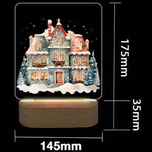 Veilleuse LED créative avec <span class=keywords><strong>photo</strong></span> personnalisée <span class=keywords><strong>effet</strong></span> d'illusion de lampara d'anime en acrylique Décoration de chambre d'enfant Promotion de Noël pour table de mariage - Product Image 6