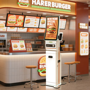 ตู้โชว์แบบตั้งพื้นหน้าจอสัมผัสโค้ง23.6นิ้วชำระเงินสดเปลี่ยนจากโรงงานโดยตรงใช้ในร่ม - Product Image 4