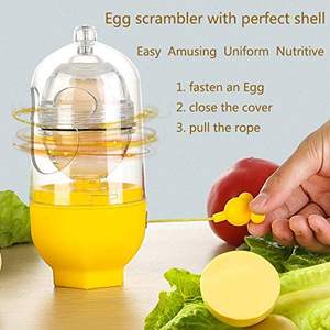 Fabricant d'oeufs dorés à manivelle manuelle pour enfants Gadgets de cuisine <span class=keywords><strong>Scrambler</strong></span> Shaker <span class=keywords><strong>Egg</strong></span> White Yellow Mixer - Product Image 5