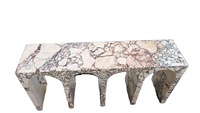 Vente directe d'usine, table console en marbre moderne, style nordique, disponible en différents marbres
