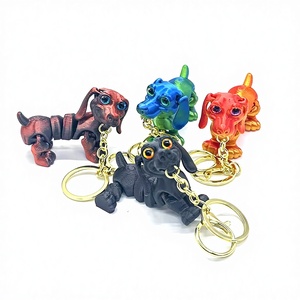 Nouveau design 2026 – Porte-clés chien teckel dinosaure imprimé en 3D en PLA, jouet animal, cadeau, ornement décoratif, maternité - Product Image 2