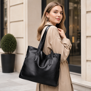 Bolsos Tote 2026 de Lujo Unisex, Bolso Tote Casual de PU, Bolso Tote de Lona de Gran Capacidad para la Escuela, el Trabajo y Negocios - Product Image 6
