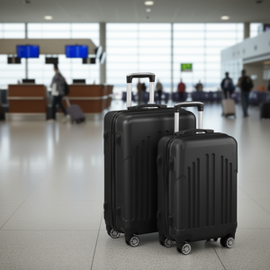 Db Lightweight Hardside <b>Luggage</b> Set 2pc ABS Material TSA Lock 4 Spinner Wheels Travel Suitcase Carry On <b>Trolley</b> Case - Product Image 2