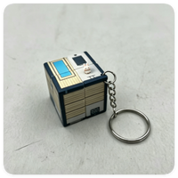 Porte-clés cube magique numérique UV de 3,5 cm au design unique, idéal pour logo personnalisé et paysages extérieurs
