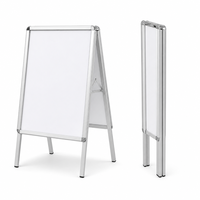 Support d'affichage double face en aluminium A0 à ouverture rapide, type A-frame, pour trottoir, fabrication directe usine, OEM/ODM