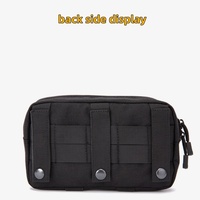 Pochette tactique Molle QET1085, sac utilitaire EDC, trousse de premiers secours, support de téléphone, sac banane Oxford pour sports de plein air