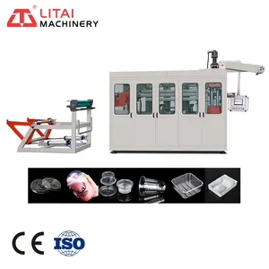 Hoàn toàn tự động thủy lực PET/PP/PS/PVC Dinh Dưỡng Trái cây Bát nắp bao gồm cả động cơ bơm bát nắp hình thành dây chuyền sản xuất máy - Product Image 1