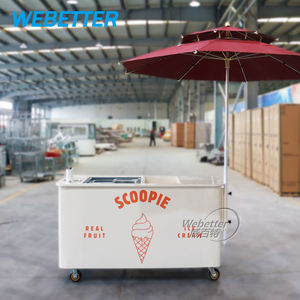 WEBETTER dondurma arabası portatif araba meyve suyu itme sepeti Popsicle ekran ticari Gelato sepeti satılık - Product Image 3