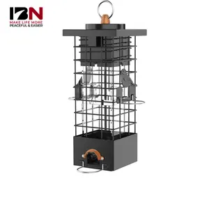 2.5 Pond Capaciteit Metalen Eekhoorn Proof Buitenshuis Opknoping Zwaartekracht Bescherming Eekhoorn Proof Vogel Feeder