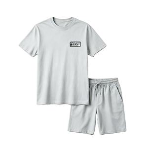 <span class=keywords><strong>Ensemble</strong></span> de t-shirts personnalisés unisexes avec logo d'équipe, 50% coton 50% polyester, logo imprimé, t-<span class=keywords><strong>shirt</strong></span> à manches courtes <span class=keywords><strong>et</strong></span> <span class=keywords><strong>short</strong></span> - Product Image 1