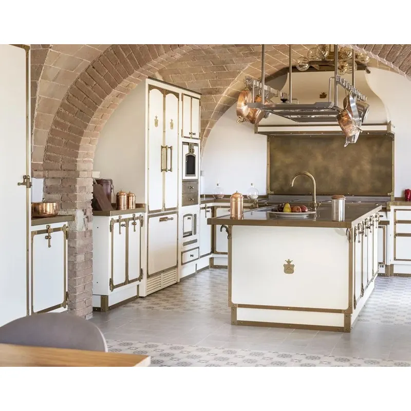 Kejia — ensemble de portes et tiroirs en laque blanche, Design modulaire, en forme de L, meubles de cuisine, île