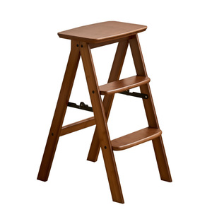 Foldable Four Step Step Stool Wooden Ladder <b>Kitchen</b> High Stool Portable Household Footrest Ltao831913332369 - Product Image 5