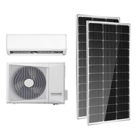 Aire Acondicionado Solar Híbrido ACDC Directo de Fábrica, Sin Necesidad de Inversor, Se Aceptan Distribuidores Globales, 9000 BTU