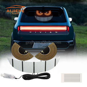 Luz de decoración Ojo <span class=keywords><strong>del</strong></span> <span class=keywords><strong>diablo</strong></span> para ventana trasera de coche Enchufe USB Play and Play Triángulo/Luz de ambiente de forma semicircular - Product Image 1