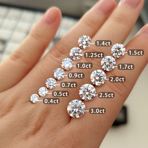1ct <span class=keywords><strong>1</strong></span>.5ct 2ct 3ct Lab Diamond Company Vvs <span class=keywords><strong>Vs</strong></span> 1ct <span class=keywords><strong>1</strong></span>.5ct 2ct 3ctLab diamanti coltivati Cvd Hpht 3 carati rotondi da laboratorio - Product Image 1