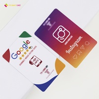 Carte NFC personnalisée YTS à prix d'usine pour partage sur les réseaux sociaux, TikTok, Google Play et Google Review