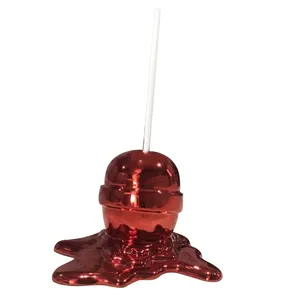 糖果店派对装饰玻璃纤维糖果棒棒糖雕塑树脂融化糖果棒棒糖