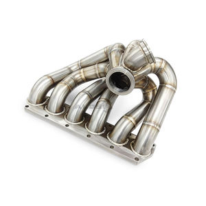 ท่อร่วมไอเสียแบบไหลสูงสำหรับเครื่องยนต์ <span class=keywords><strong>VR6</strong></span> 3.2L BUB BFH สำหรับ Volkswagen Golf MK4 MK5 R32 เพิ่มประสิทธิภาพเสียงแบบรถแข่ง - Product Image 1