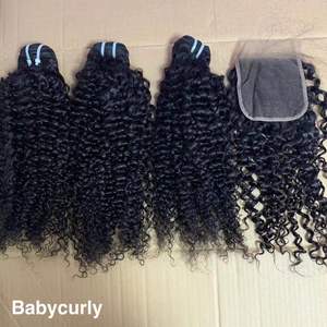 Capelli umani intrecciati capelli cambogiani naturali onda Italy ricciolo per il prezzo di fabbrica - Product Image 6