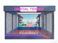 Machine de jeu simulateur sportif 3-en-1 de projection AR pour terrains intérieurs : Tennis, Padel, Pickleball