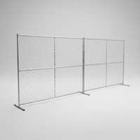 Clôture en treillis métallique 80x80mm durable et écologique, style australien, en acier galvanisé avec finition thermolaquée, 6,5 pieds pour maisons