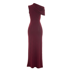 Viviblook D26DS216 Vestidos de Verano para Mujer, Nuevo Vestido de Fiesta Largo Casual de Color Sólido con Lazo y Manga Corta, Corte Ajustado - Product Image 6