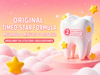 Dentifrice Enfant JSY au Fluor Saveur Fraise Yaourt Anti-Caries Protection Contre les Acides Soins Bucco-Dentaires pour Enfants Marque Privée
