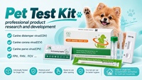 Cassette de test rapide pour animaux de compagnie, paquet individuel, étanche à l'humidité et à la lumière, fournitures de dépistage pour animaux de compagnie