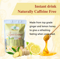 Teh Lemon Jahe Instan Herbal Kemasan Kotak Sachet Padat dengan Rasa Campuran
